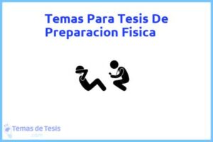 Tesis de Preparacion Fisica: Ejemplos y temas TFG TFM