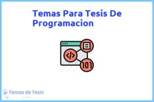 Tesis de Programacion: Ejemplos y temas TFG TFM