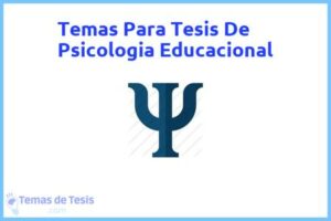 Tesis de Psicologia Educacional: Ejemplos y temas TFG TFM