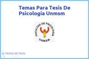 Tesis de Psicologia Unmsm: Ejemplos y temas TFG TFM