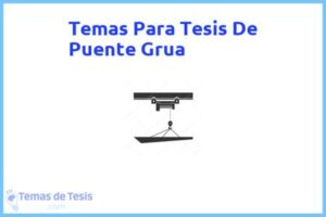 Tesis de Puente Grua: Ejemplos y temas TFG TFM