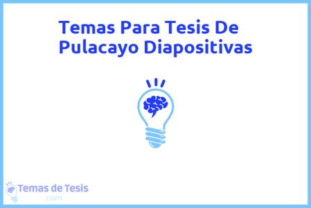 Tesis de Pulacayo Diapositivas: Ejemplos y temas TFG TFM