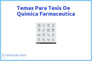 Tesis de Quimica Farmaceutica: Ejemplos y temas TFG TFM