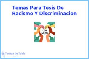 Tesis de Racismo Y Discriminacion: Ejemplos y temas TFG TFM