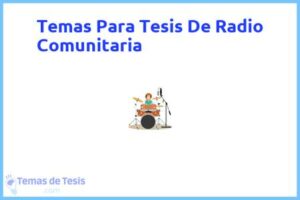 Tesis de Radio Comunitaria: Ejemplos y temas TFG TFM