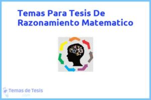 Tesis de Razonamiento Matematico: Ejemplos y temas TFG TFM