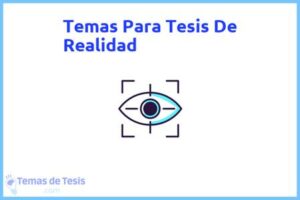 Tesis de Realidad: Ejemplos y temas TFG TFM