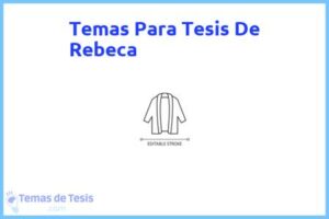 Tesis de Rebeca: Ejemplos y temas TFG TFM