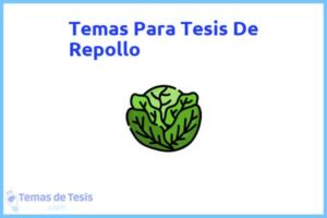 Tesis de Repollo: Ejemplos y temas TFG TFM