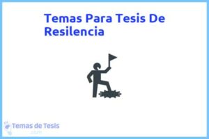 Tesis de Resilencia: Ejemplos y temas TFG TFM