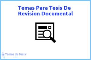 Tesis de Revision Documental: Ejemplos y temas TFG TFM