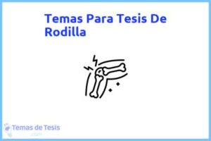 Tesis de Rodilla: Ejemplos y temas TFG TFM