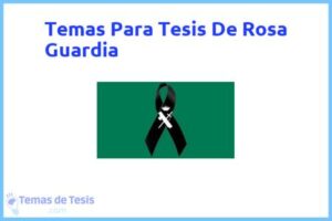 Tesis de Rosa Guardia: Ejemplos y temas TFG TFM