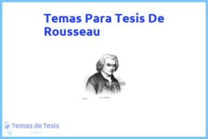 Tesis de Rousseau: Ejemplos y temas TFG TFM
