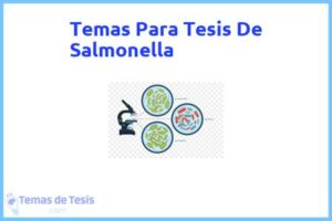 Tesis de Salmonella: Ejemplos y temas TFG TFM