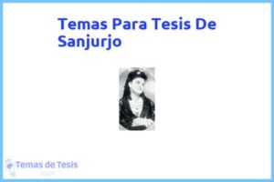Tesis de Sanjurjo: Ejemplos y temas TFG TFM