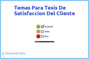 Tesis de Satisfaccion Del Cliente: Ejemplos y temas TFG TFM
