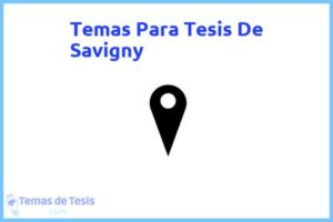 Tesis de Savigny: Ejemplos y temas TFG TFM