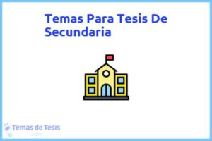 Tesis de Secundaria: Ejemplos y temas TFG TFM