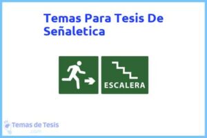 Tesis de Señaletica: Ejemplos y temas TFG TFM