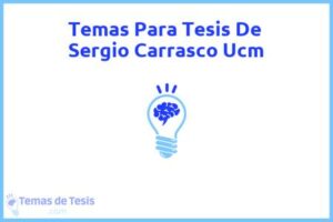 Tesis de Sergio Carrasco Ucm: Ejemplos y temas TFG TFM