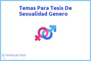 Tesis de Sexualidad Genero: Ejemplos y temas TFG TFM