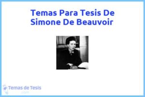 Tesis de Simone De Beauvoir: Ejemplos y temas TFG TFM