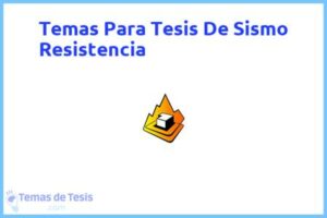 Tesis de Sismo Resistencia: Ejemplos y temas TFG TFM