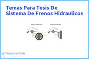 Tesis de Sistema De Frenos Hidraulicos: Ejemplos y temas TFG TFM