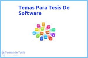 Tesis de Software: Ejemplos y temas TFG TFM