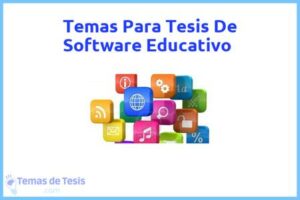 Tesis de Software Educativo: Ejemplos y temas TFG TFM