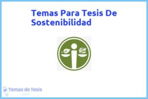 Tesis de Sostenibilidad: Ejemplos y temas TFG TFM
