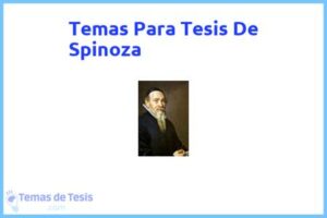 Tesis de Spinoza: Ejemplos y temas TFG TFM