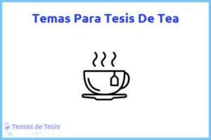 Tesis de Tea: Ejemplos y temas TFG TFM