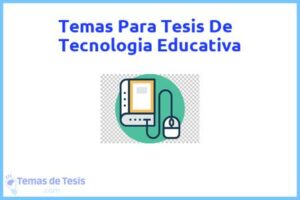 Tesis de Tecnologia Educativa: Ejemplos y temas TFG TFM