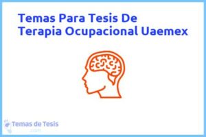 Tesis de Terapia Ocupacional Uaemex: Ejemplos y temas TFG TFM