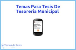 Tesis de Tesoreria Municipal: Ejemplos y temas TFG TFM