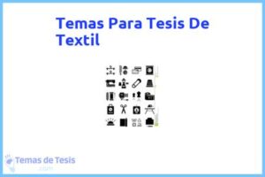 Tesis de Textil: Ejemplos y temas TFG TFM