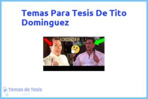 Tesis de Tito Dominguez: Ejemplos y temas TFG TFM