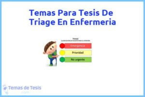 Tesis de Triage En Enfermeria: Ejemplos y temas TFG TFM