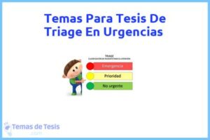 Tesis de Triage En Urgencias: Ejemplos y temas TFG TFM