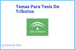 Tesis de Tributos: Ejemplos y temas TFG TFM