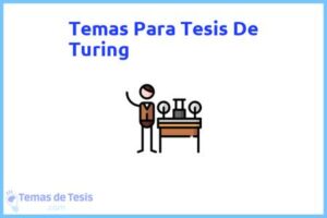 Tesis de Turing: Ejemplos y temas TFG TFM