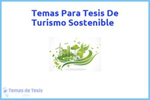 Tesis de Turismo Sostenible: Ejemplos y temas TFG TFM