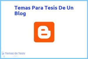 Tesis de Un Blog: Ejemplos y temas TFG TFM