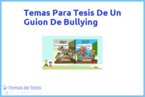 Tesis de Un Guion De Bullying: Ejemplos y temas TFG TFM