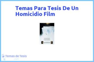 Tesis de Un Homicidio Film: Ejemplos y temas TFG TFM