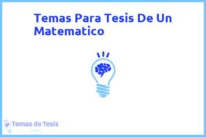 Tesis de Un Matematico: Ejemplos y temas TFG TFM