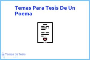 Tesis de Un Poema: Ejemplos y temas TFG TFM