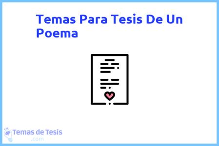 temas de tesis de Un Poema, ejemplos para tesis en Un Poema, ideas para tesis en Un Poema, modelos de trabajo final de grado TFG y trabajo final de master TFM para guiarse